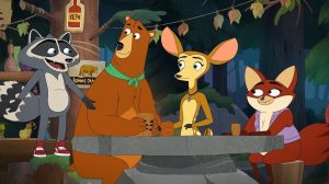 'Mating Season' is a Netflix series with a cast featuring Nick Kroll as Ray, Zach Woods as Josh, June Diane Raphael as Fawn, and Sabrina Jalees as Penelope