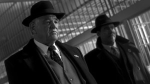 Finn Byrne/Silvermane (Brendan Gleeson) and Flint Marco/Sandman (Jack Huston) in SPIDER-NOIRPhoto: Courtesy of Prime© Amazon Content Services LLC