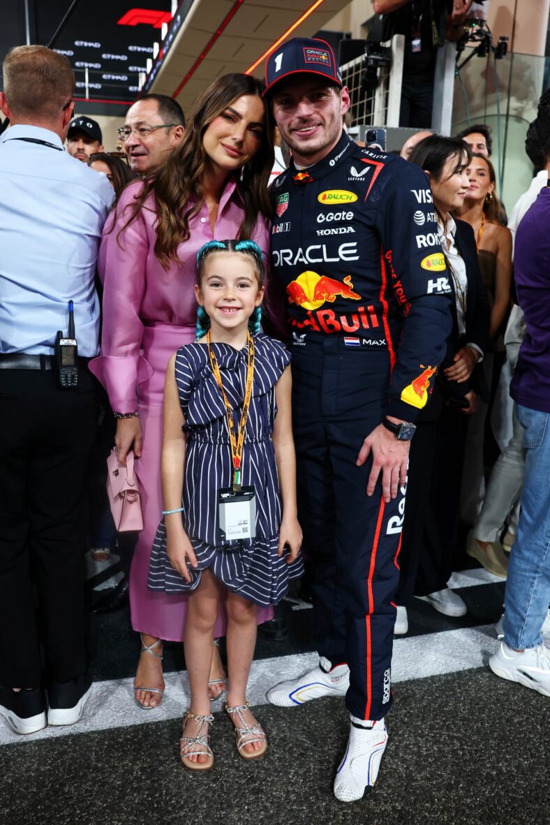 Max Verstappen with girlfriend Kelly Piquet and her daughter Penelope
