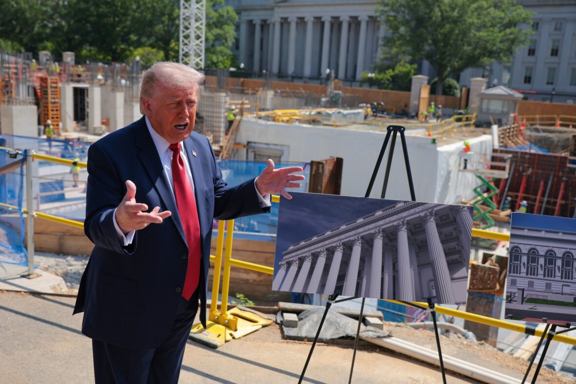 Donald Trump ballroom construction site photos