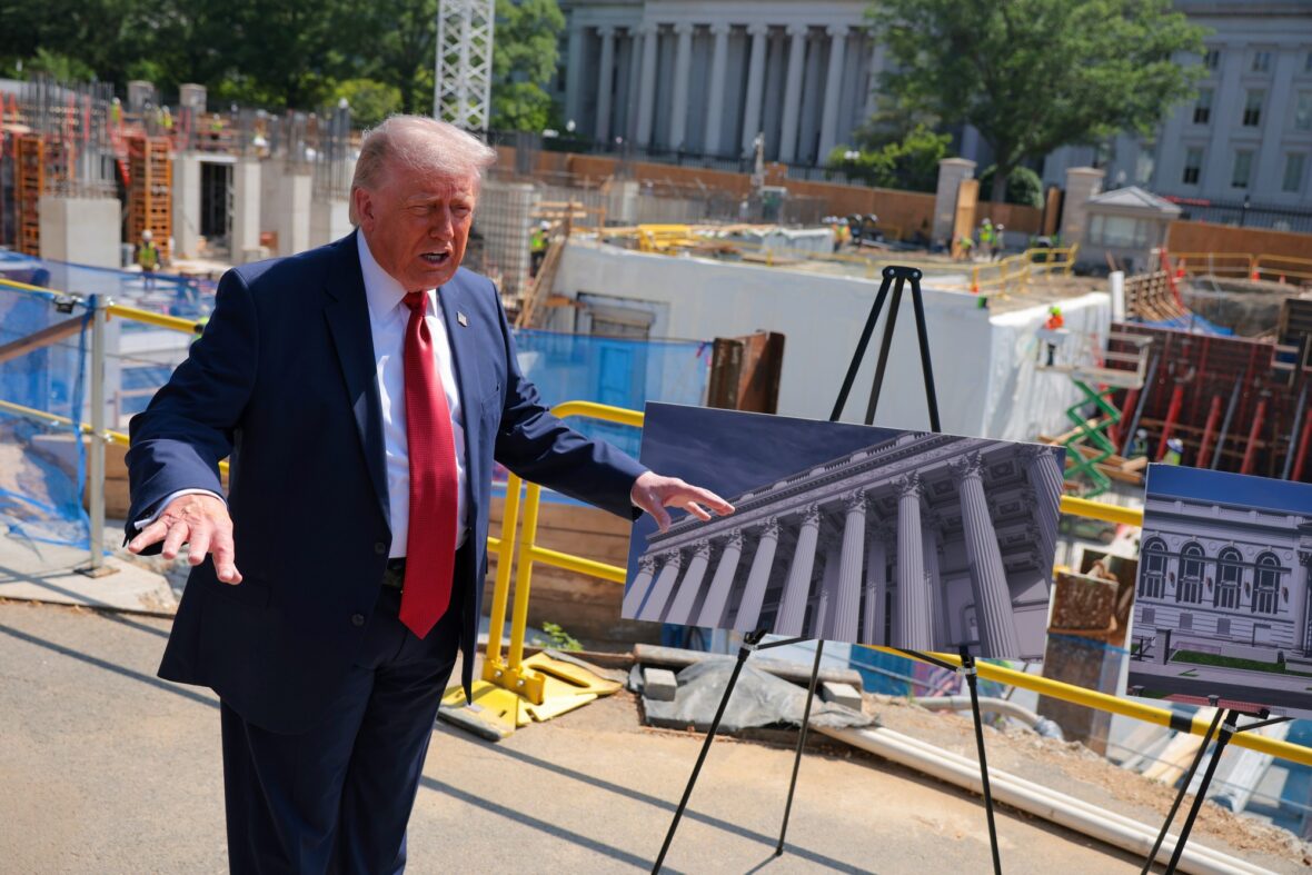 Donald Trump ballroom construction site photos