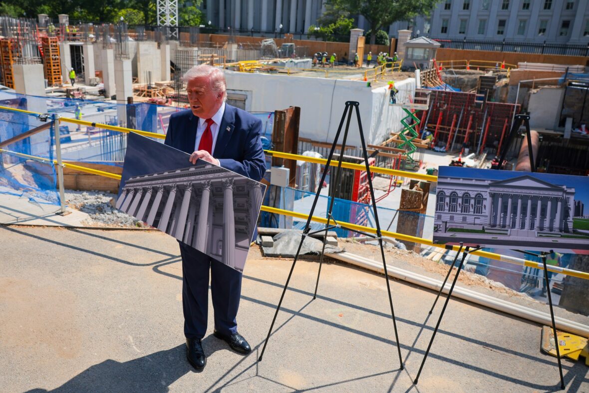 Donald Trump ballroom construction site photos