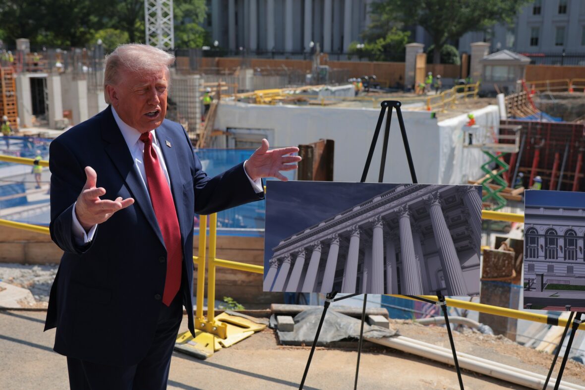 Donald Trump ballroom construction site photos