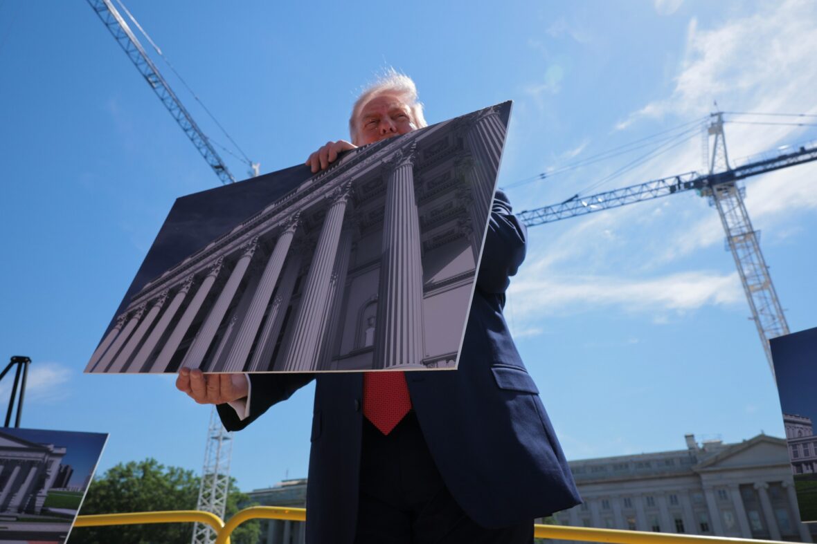 Donald Trump ballroom construction site photos