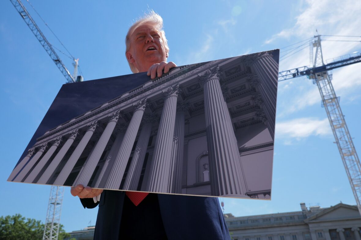 Donald Trump ballroom construction site photos