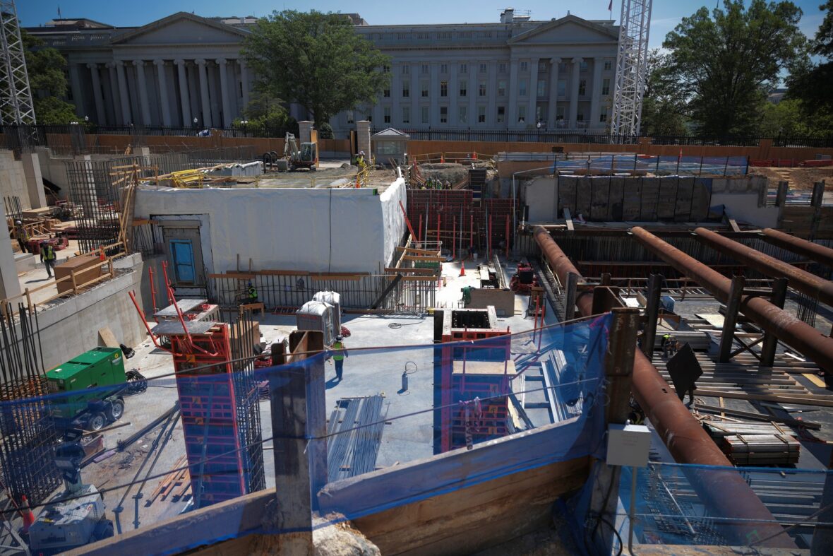 Donald Trump ballroom construction site photos