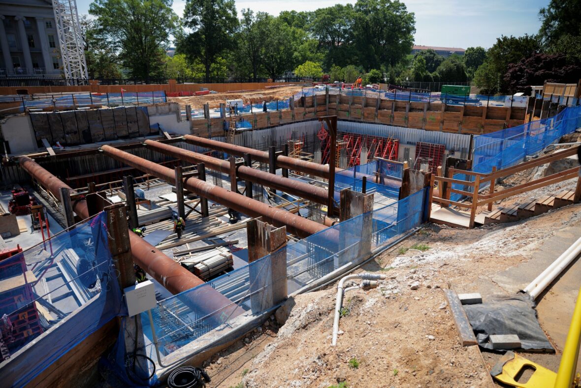 Donald Trump ballroom construction site photos