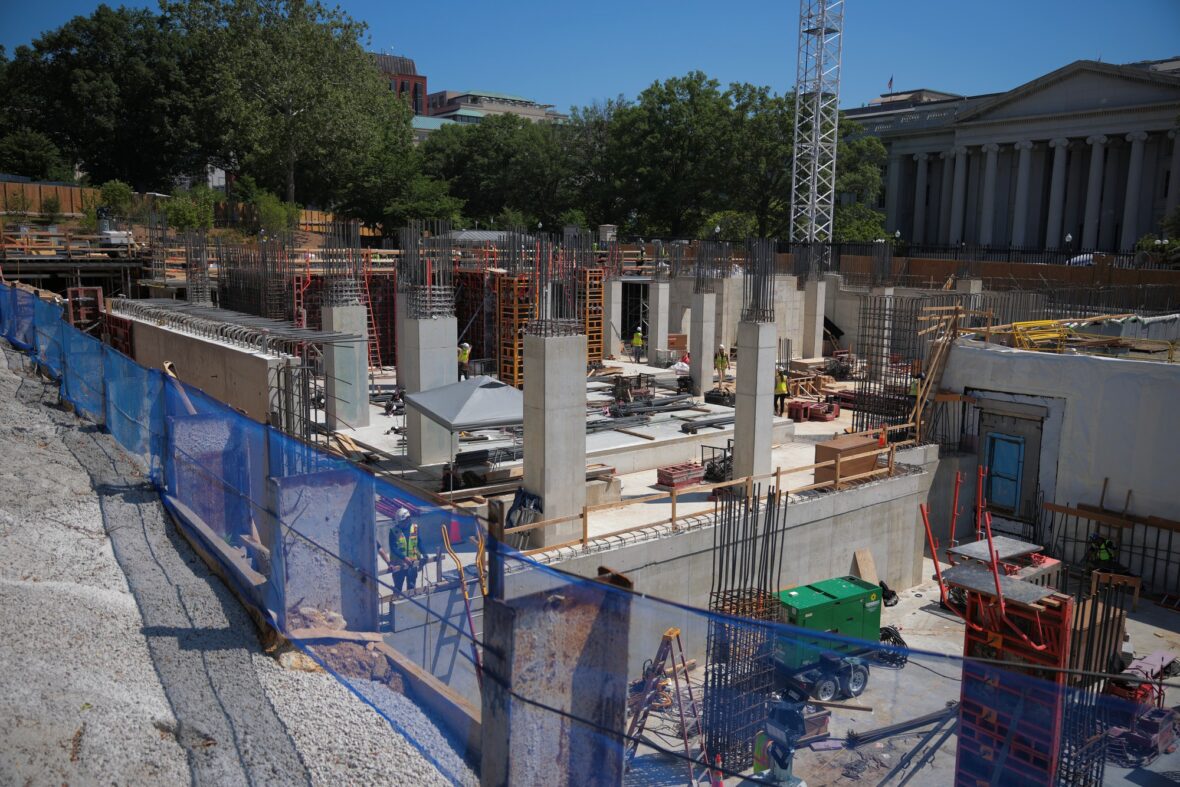 Donald Trump ballroom construction site photos