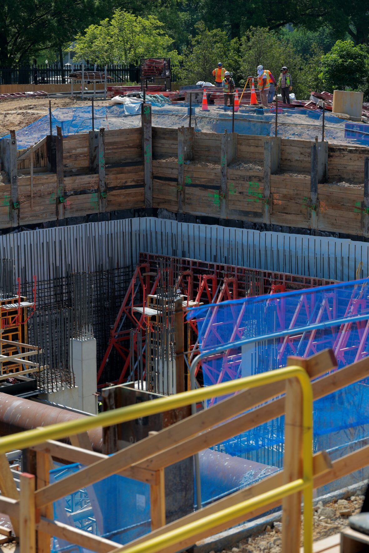 Donald Trump ballroom construction site photos