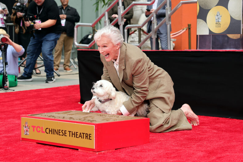 Glenn Close at handprint ceremony