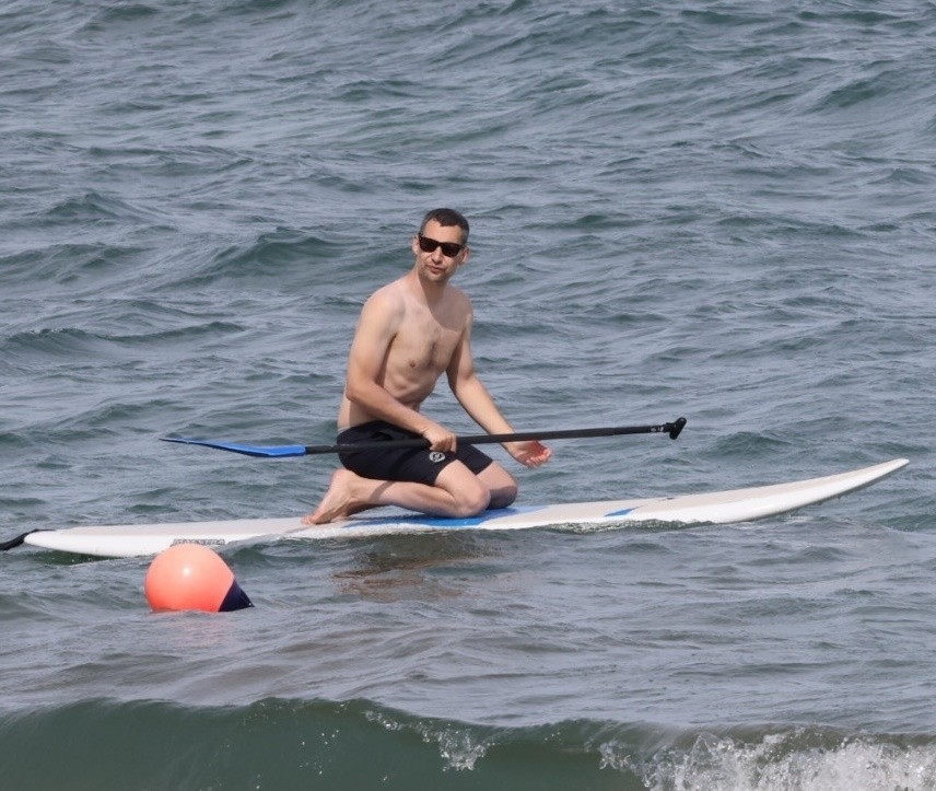 Jack Antonoff at the beach in Hawaii
