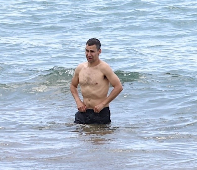 Jack Antonoff at the beach in Hawaii