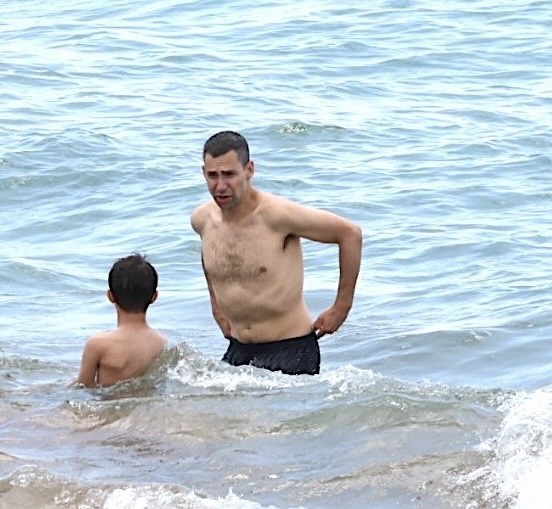Jack Antonoff at the beach in Hawaii