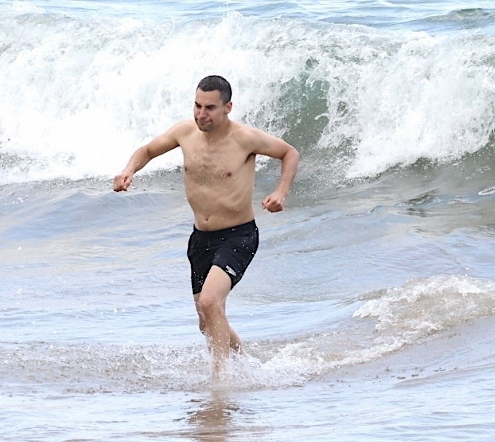 Jack Antonoff at the beach in Hawaii