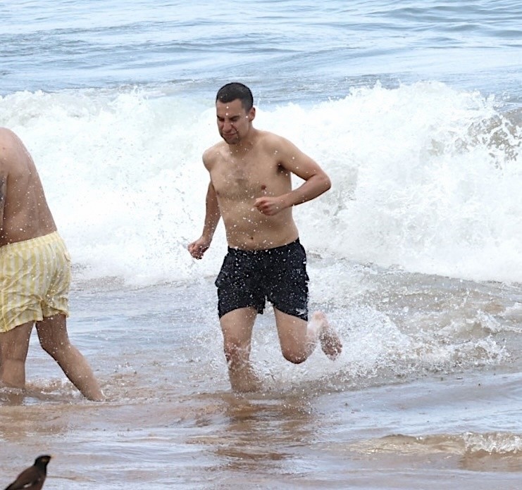 Jack Antonoff at the beach in Hawaii