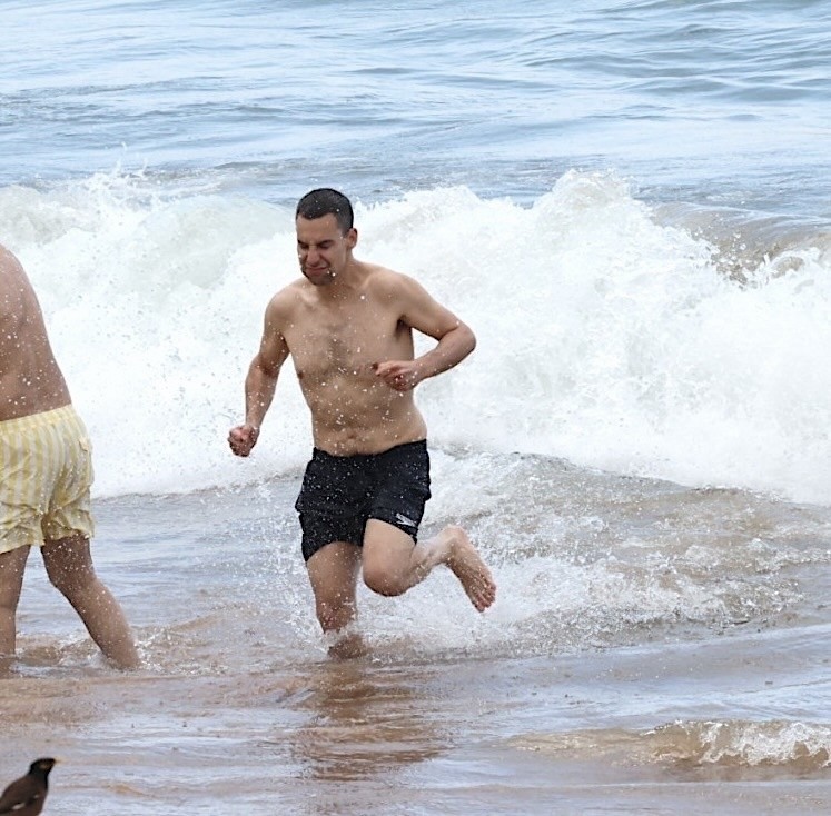 Jack Antonoff at the beach in Hawaii