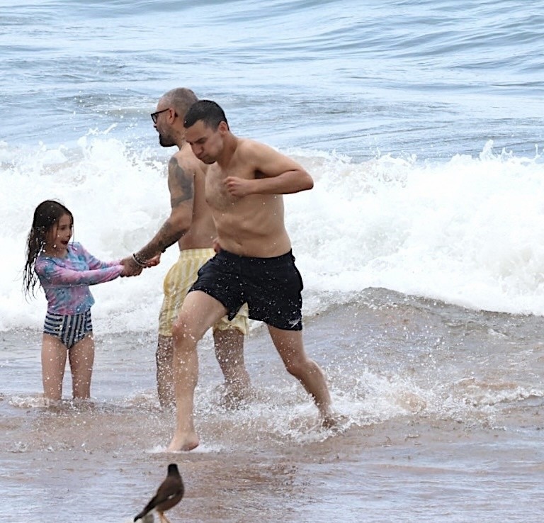 Jack Antonoff at the beach in Hawaii