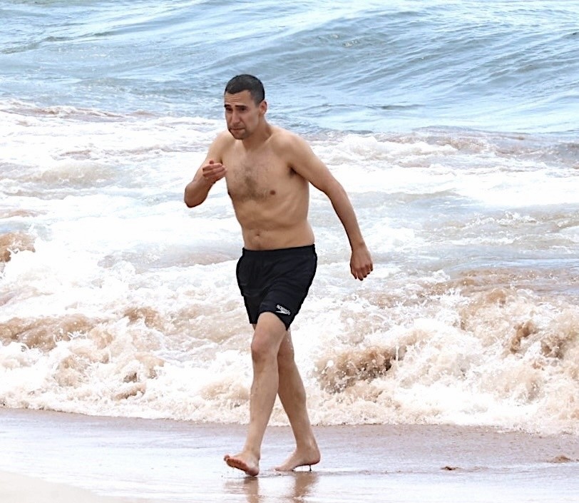 Jack Antonoff at the beach in Hawaii