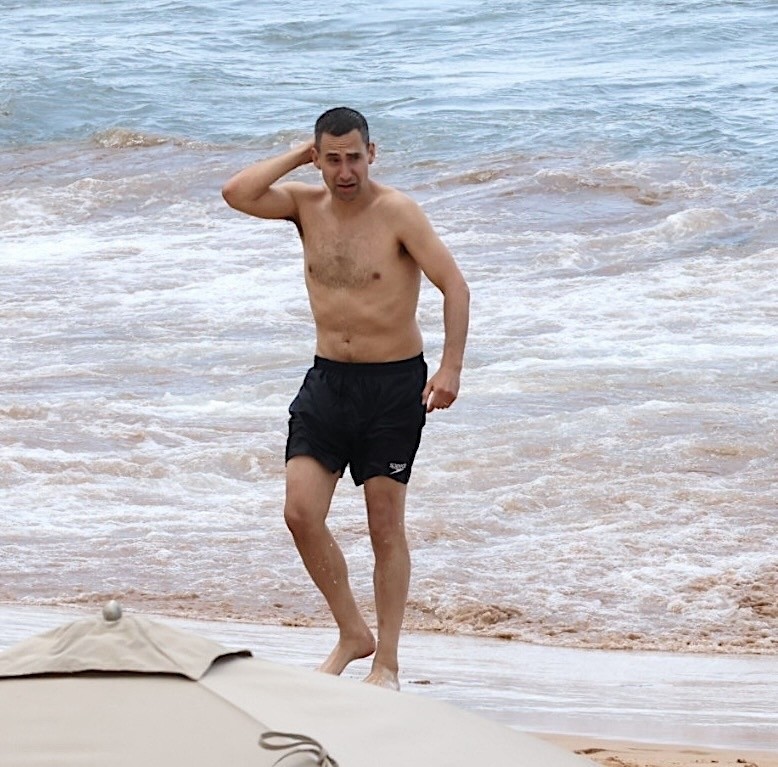 Jack Antonoff at the beach in Hawaii