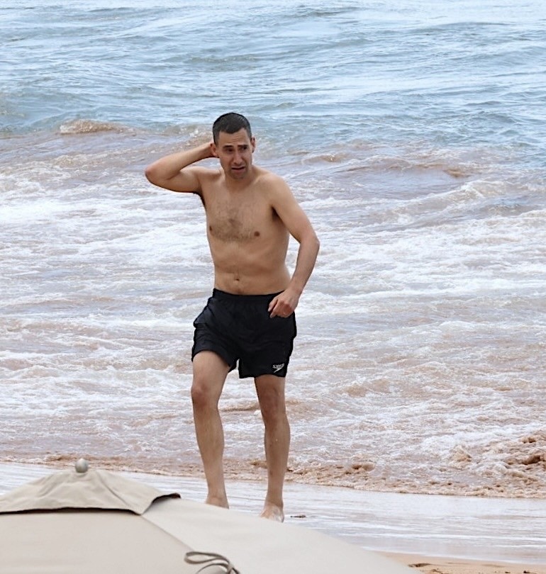 Jack Antonoff at the beach in Hawaii