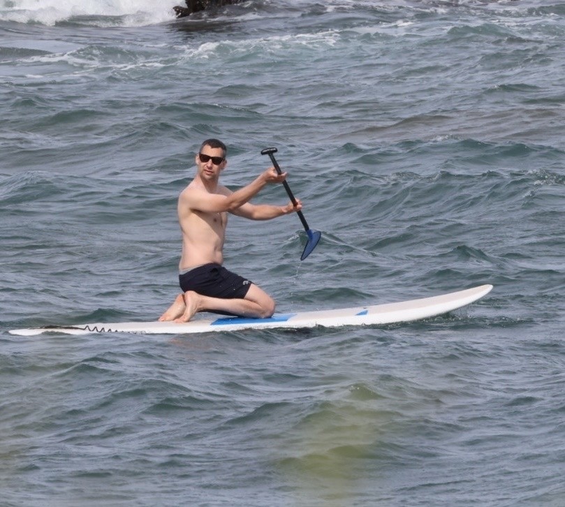Jack Antonoff at the beach in Hawaii