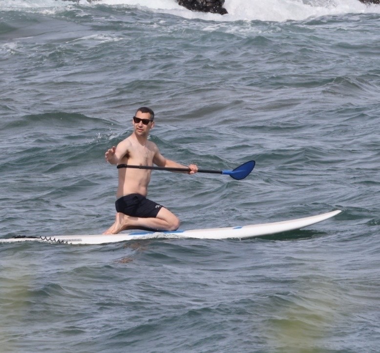 Jack Antonoff at the beach in Hawaii