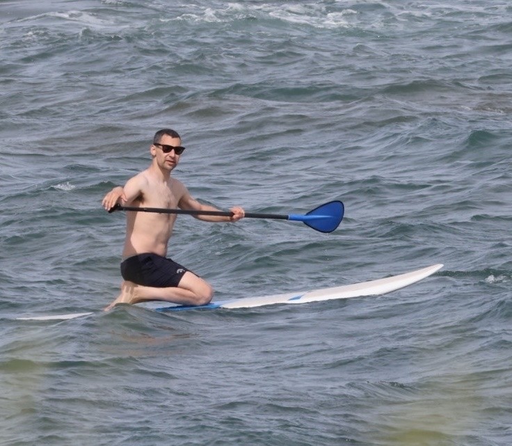 Jack Antonoff at the beach in Hawaii