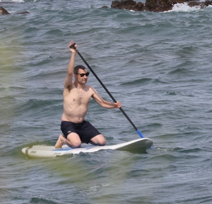 Jack Antonoff at the beach in Hawaii