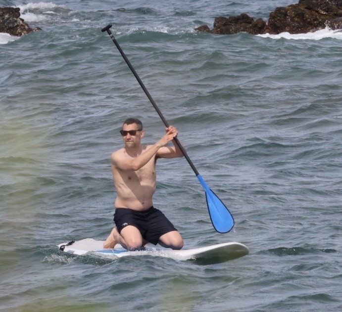 Jack Antonoff at the beach in Hawaii