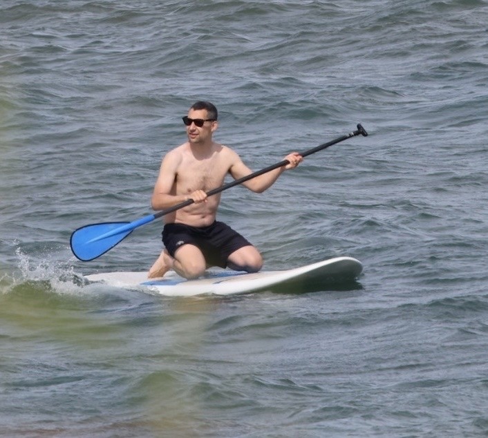 Jack Antonoff at the beach in Hawaii