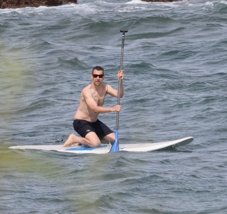 Jack Antonoff at the beach in Hawaii
