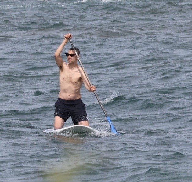 Jack Antonoff at the beach in Hawaii