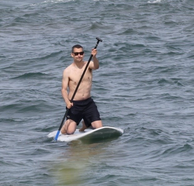 Jack Antonoff at the beach in Hawaii