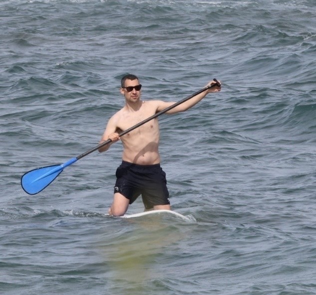 Jack Antonoff at the beach in Hawaii