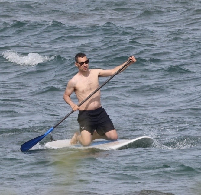 Jack Antonoff at the beach in Hawaii