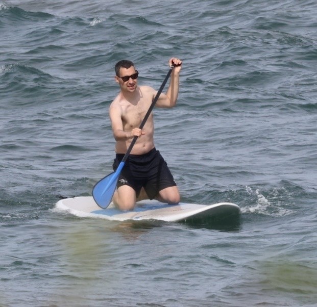 Jack Antonoff at the beach in Hawaii