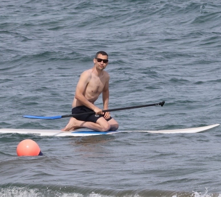 Jack Antonoff at the beach in Hawaii