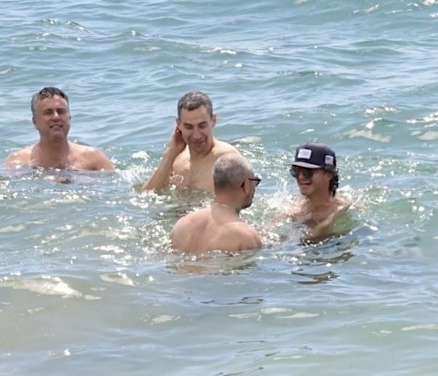 Jack Antonoff at the beach in Hawaii