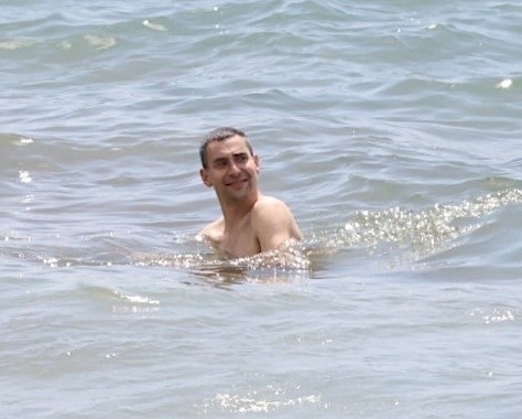 Jack Antonoff at the beach in Hawaii