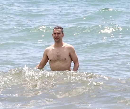 Jack Antonoff at the beach in Hawaii
