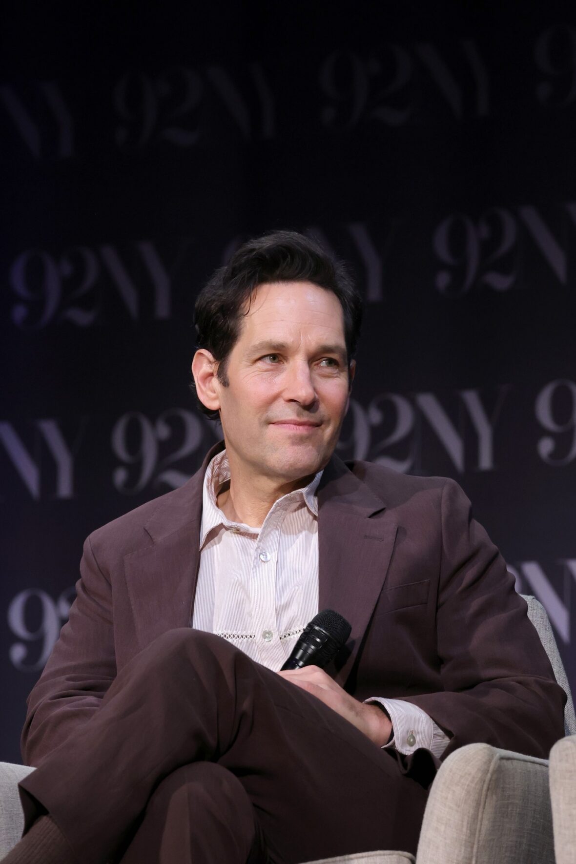 Paul Rudd and Nick Jonas attend an In Conversation event with Josh Horowitz