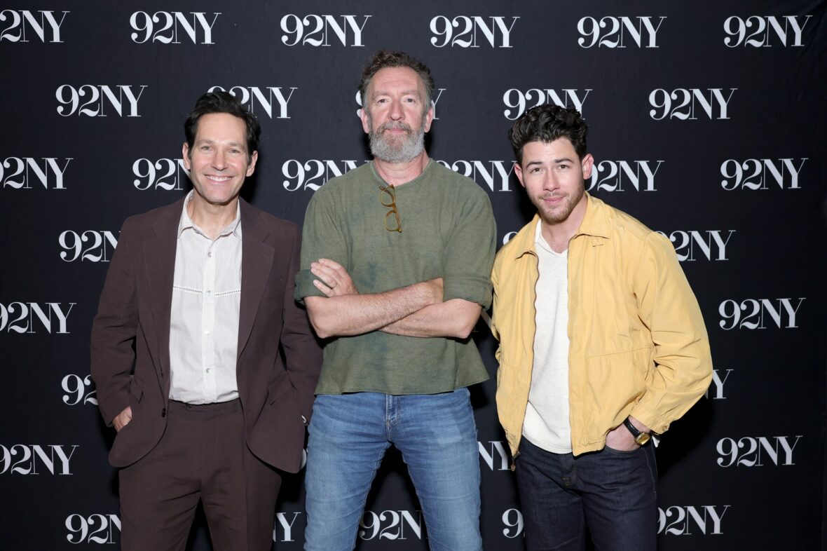 Paul Rudd and Nick Jonas attend an In Conversation event with Josh Horowitz