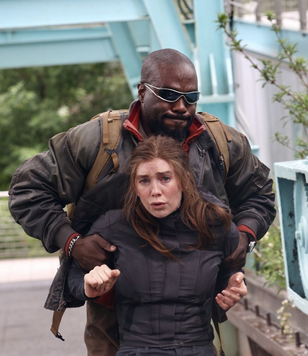 Vanessa Kirby and Yahya Abdul Mateen II film scenes for LIMINAL