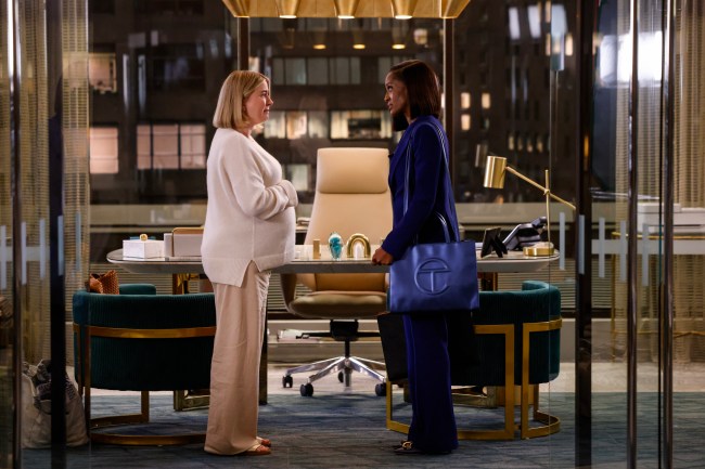 “I Was That, Too” – A pregnant woman asks for Olympia’s help obtaining a divorce from her husband, whose family is a client of the firm, on MATLOCK, Thursday, April 10 (9:01-10:00 PM, ET/PT) on the CBS Television Network, and streaming on Paramount+ (live and on demand for Paramount+ with SHOWTIME subscribers, or on demand for Paramount+ Essential subscribers the day after the episode airs)*.   Pictured (L-R): Skye P. Marshall as “Olympia Lawrence”.  Photo: Sonja Flemming/CBS ©2024 CBS Broadcasting, Inc. All Rights Reserved.