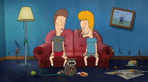 Mike Judge as the voice of Butt-Head and Beavis in episode 209 of Mike Judge's Beavis and Butt-Head streaming on Paramount+, 2023.  **BEST POSSIBLE SCREENGRAB**
