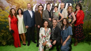 NEW YORK, NEW YORK - APRIL 29: (L-R) Sarah Quintrell, Jess O'Riordan, Robert Schildhouse, Laurie Davidson, Jennifer Sheridan, Dónal Finn, John Pocock, Ella Bruccoleri, Jon Farrar, Becca Kinder, Jane Tranter, and Kate Crowther attend The Other Bennet Sister New York Premiere on April 29, 2026 in New York City. (Photo by Valerie Terranova/Getty Images for BritBox)