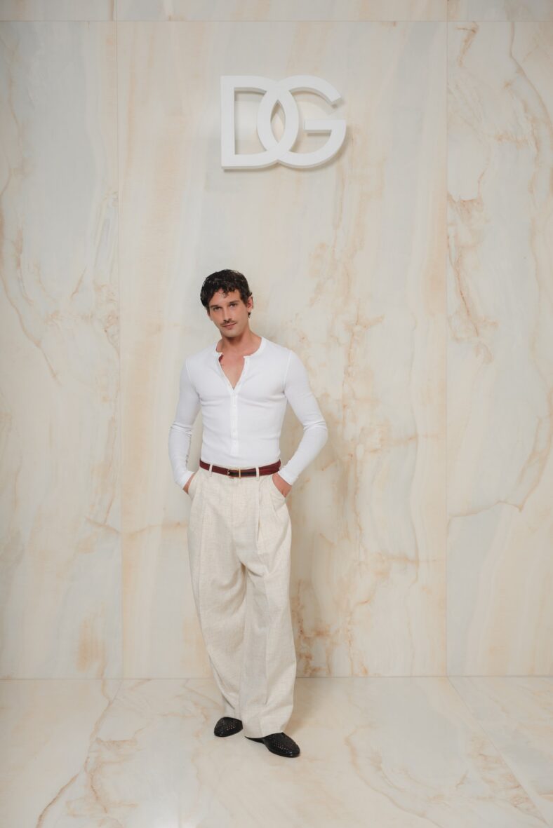 Joel Sanchez at D&G fashion show