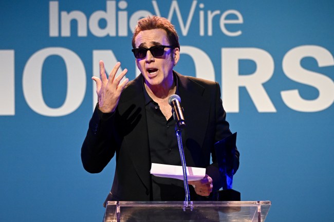 Nicolas Cage receives the Innovation Award at IndieWire TV Honors 2026 held at Nya Studios West on June 04, 2026 in Los Angeles, California.