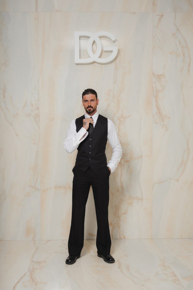 Michele Morrone at D&G fashion show