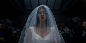 Something Very Bad Is Going to Happen. Camila Morrone as Rachel Harkin in Something Very Bad Is Going to Happen. Cr. Courtesy of Netflix © 2026